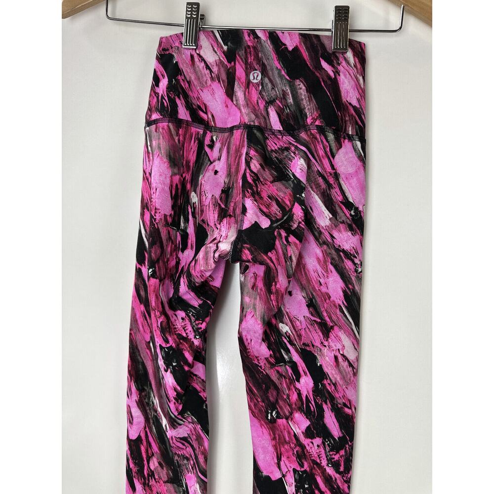 Lululemon Wunder Train High Rise Tight 25" Incentive Refresh Pink Multi Size 2 - Picture 8 of 12